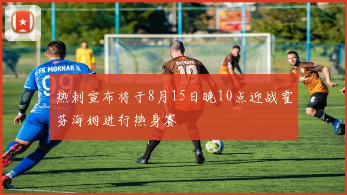 热刺宣布将于8月15日晚10点迎战霍芬海姆进行热身赛